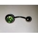 piercing ljusgrön sten