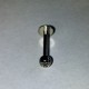 Labret med 4 m.m kula med diamant
