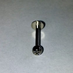 Labret med 4 m.m kula med diamant