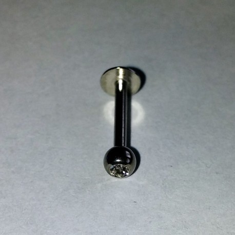 Labret med 4 m.m kula med diamant