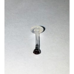 bioflex labret mörk lila sten diamant