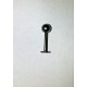 Labret i 316 L kirugstål stålkula 5m.m