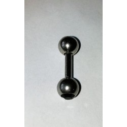 Barbell stav med svart sten kula 6 m.m