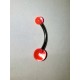 rosa navel piercing stor liten kula