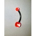 rosa navel piercing stor liten kula