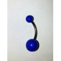 blå navel piercing stor liten kula 6 & 9 m.m